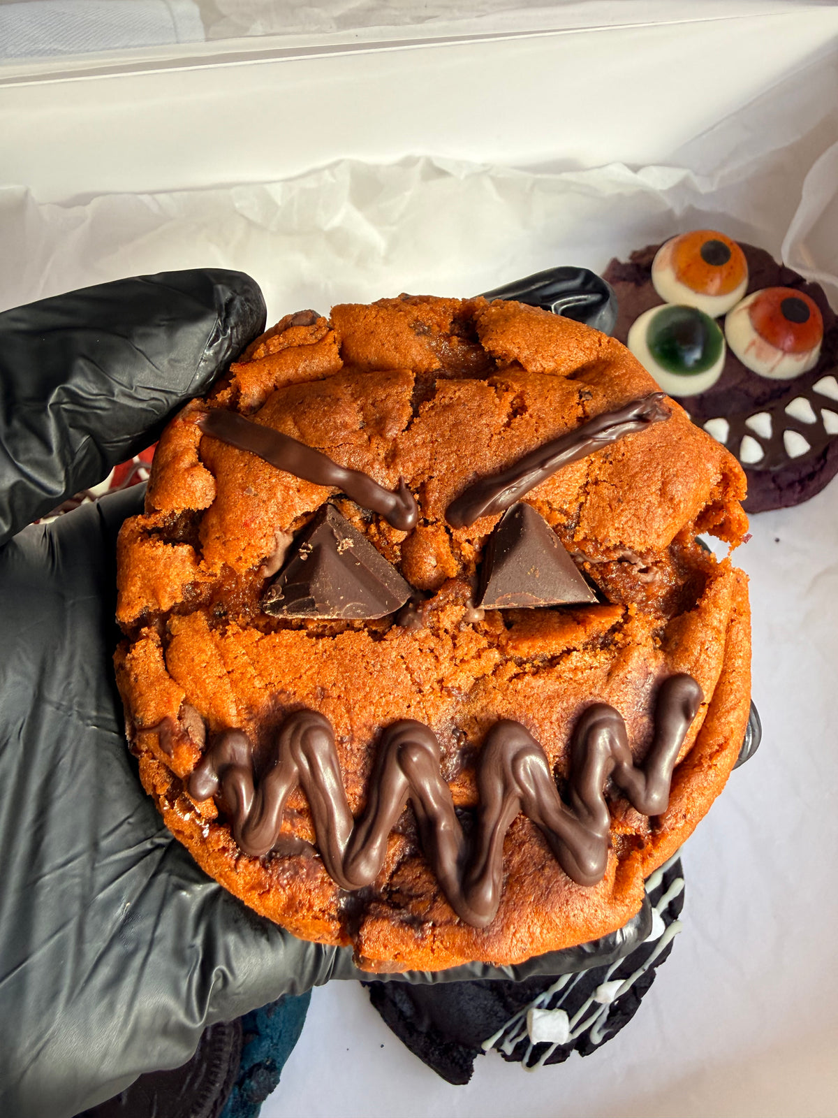 Pumpkin Face Halloween Cookie 🎃