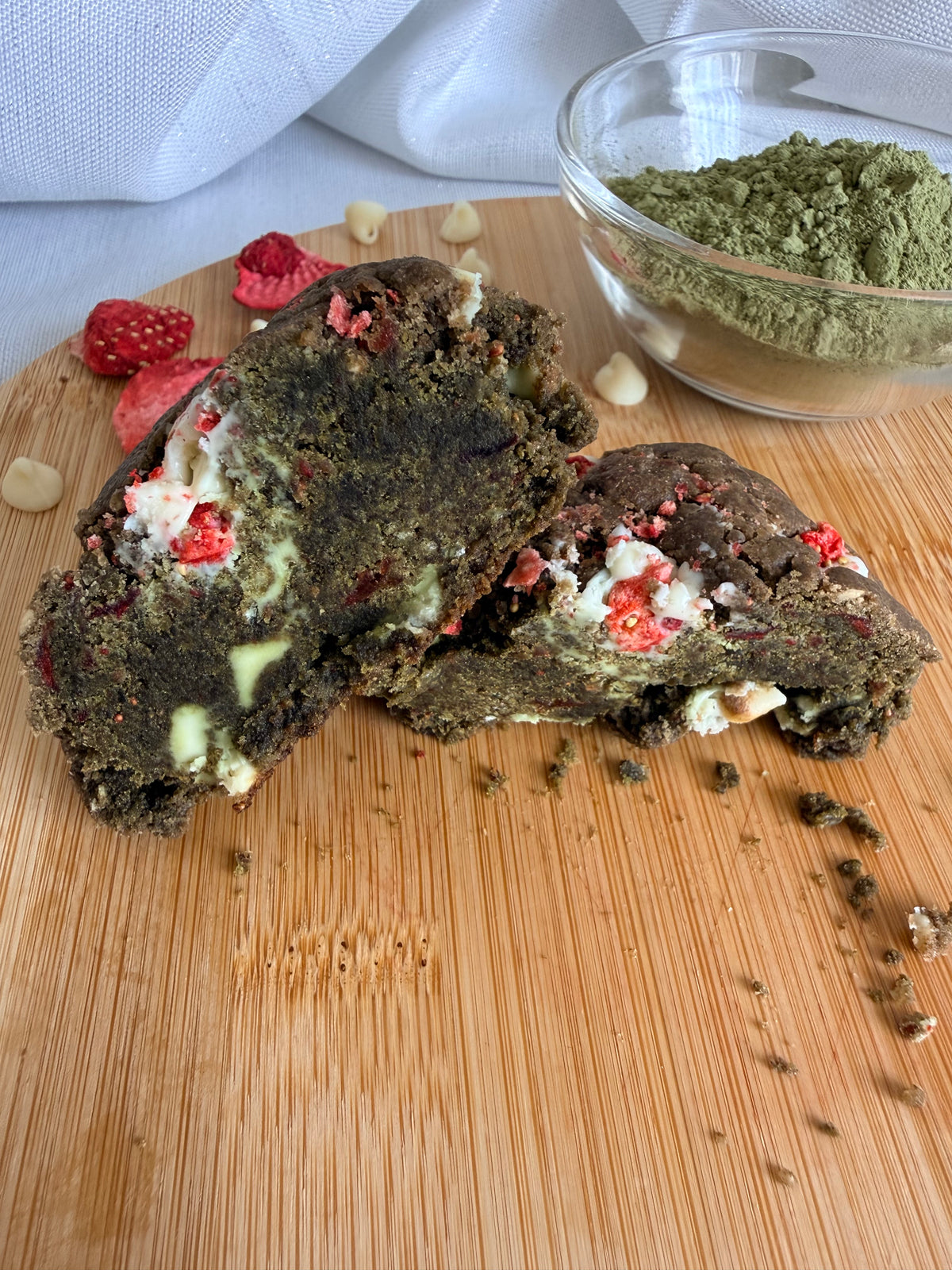 Strawberry Matcha Cookie