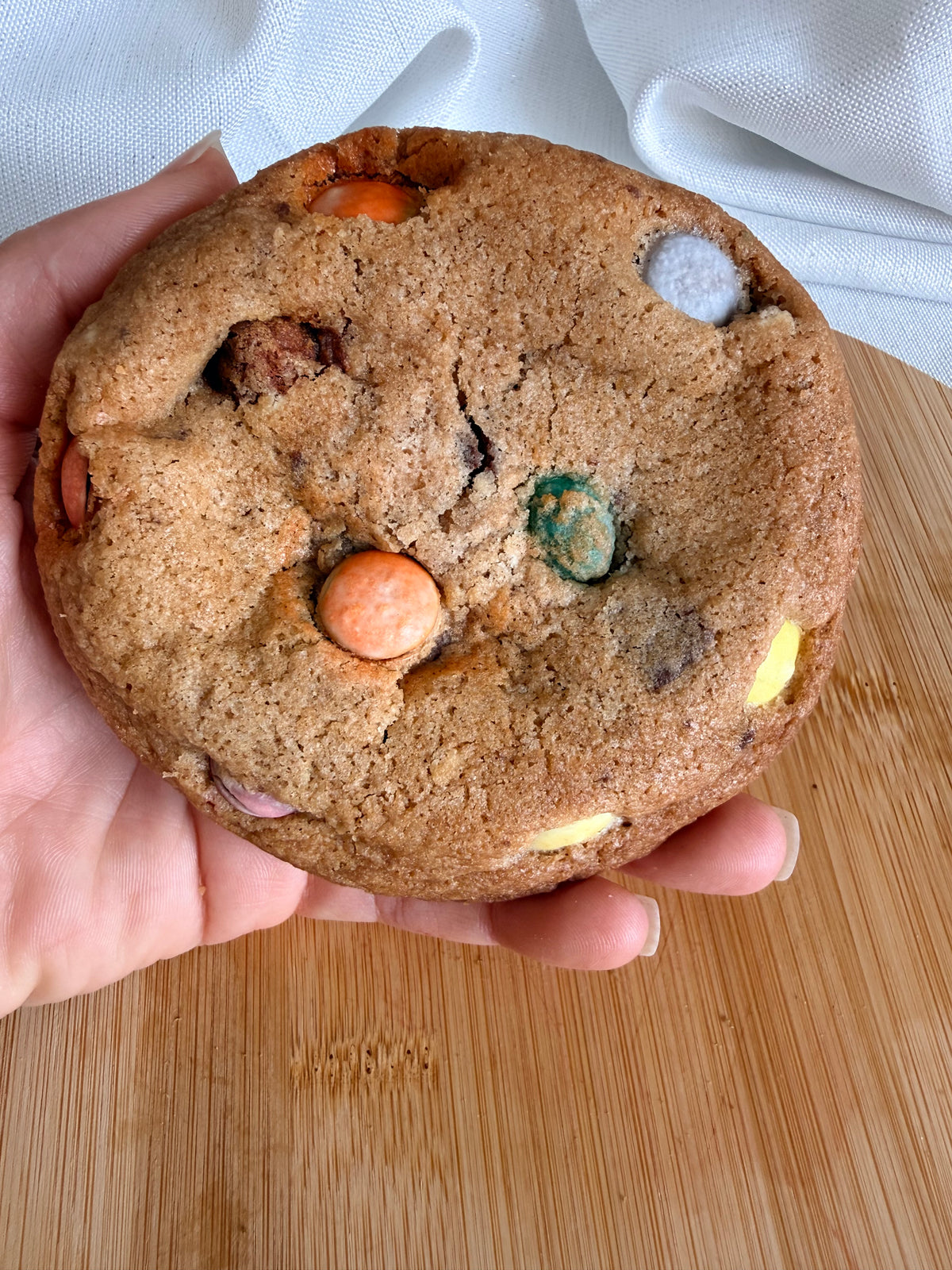 Rainbow M&M’s Cookie
