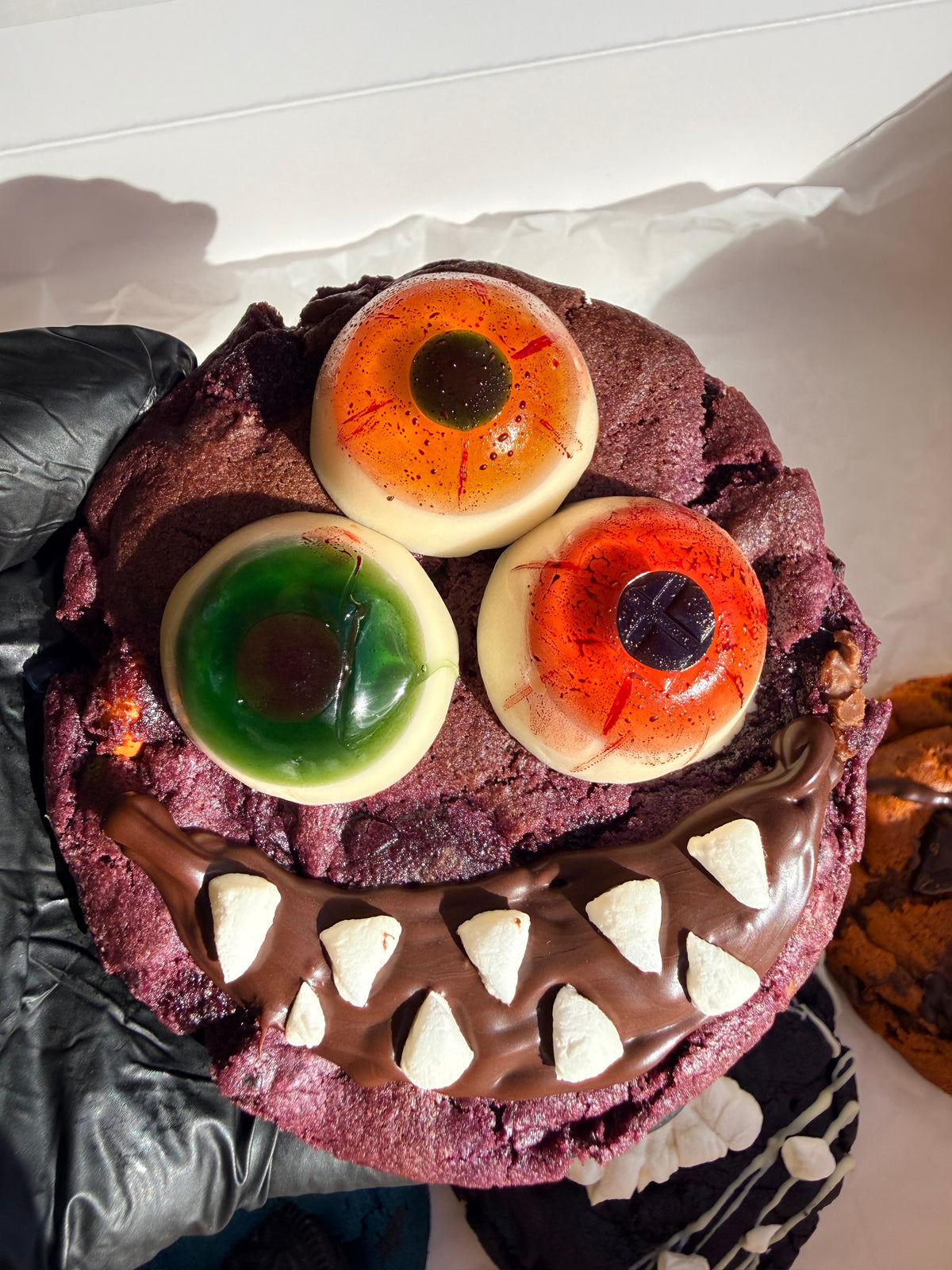 Purple Monster Halloween Cookie 💜