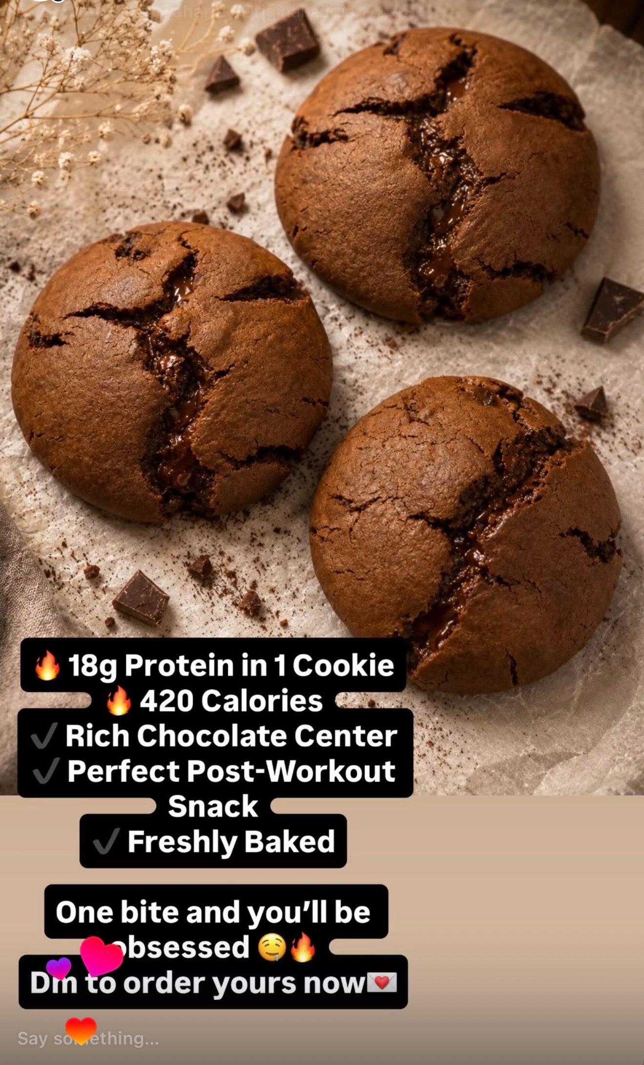 Double Chocolate Protein Cookie