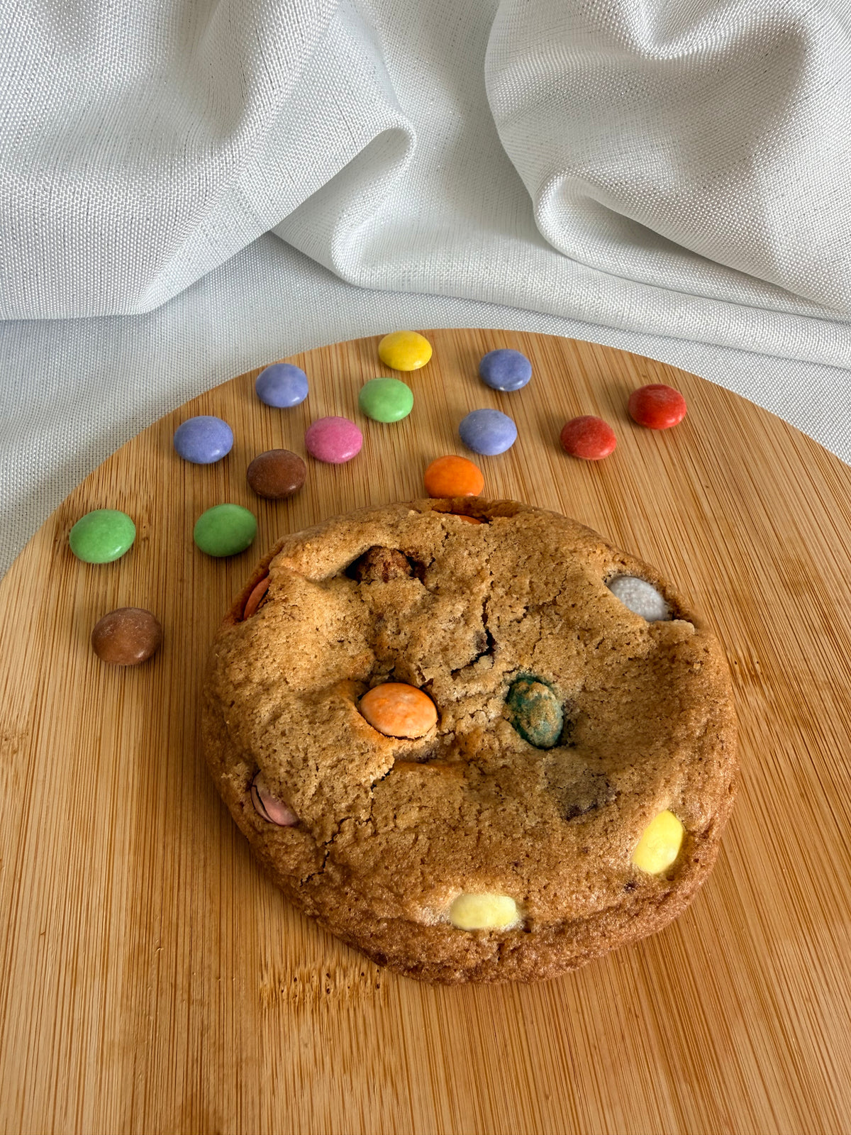 Rainbow M&M’s Cookie