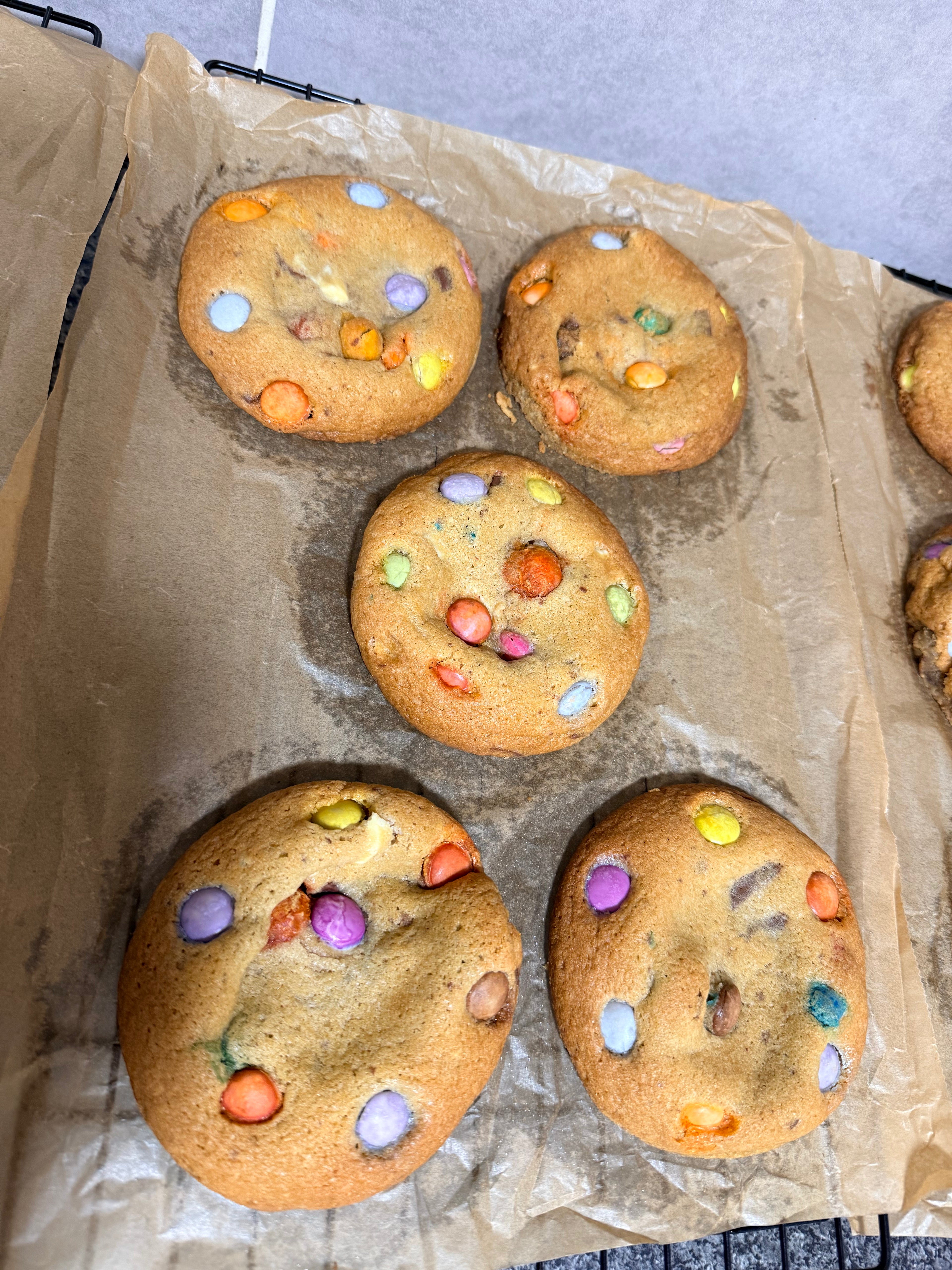 Rainbow M&M’s Cookie